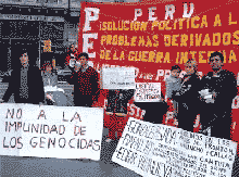 Demonstration von Angehörigen