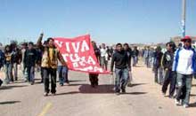 Marcha de estudiantes en Juliaca