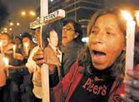 Familiares de desaparecidos en Ayacucho