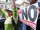 Protesta contra el Tratado de Libre Comercio