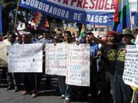 Protesta contra el Tratado de Libre Comercio