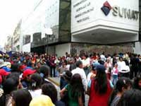 Protesta de comerciantes en Arequipa
