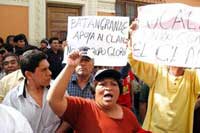 Marcha de azucareros en Chiclayo