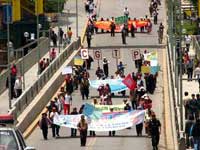 Marcha de la CGTP en Huancayo