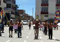 Marcha de cocaleros en Puno