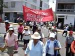 Marcha de protesta de comerciantes de Tacna