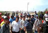 Protesta de obreros de construcción civil en Chiclayo