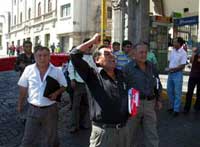 Protesta de despedidos en Arequipa