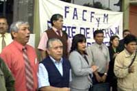 Protesta de docentes en Trujillo