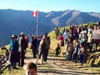 Protesta de los comuneros de Huacaybamba