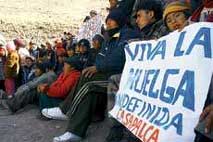 Huelga de mineros de Casapalca