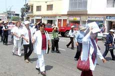 Huelga de los trabajadores de Salud en Chimbote