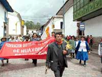 Manifestación de tealeros en Cusco
