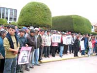 Protesta contra la impunidad de la represión contra estudiantes en Puno en el ao 2003