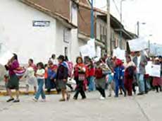 Protesta de pobladores de Quillabamba (Cusco)