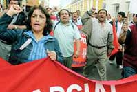 Huelga de maestros en Lambayeque