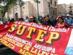 Huelga del Sutep en Arequipa