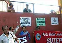 Manifestación de los maestros en Chiclayo