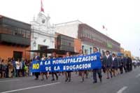 Paro de los maestros en Trujillo