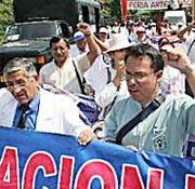 Protesta de médicos en Lima