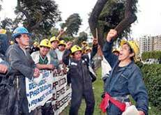 Marcha de los mineros de Shougang