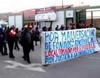 Marcha de pobladores de Muani