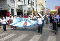Marcha de trabajadores municipales en Chiclayo