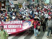 Paro regional en Ancash