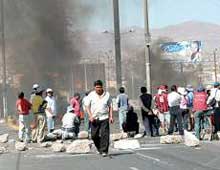 Paro regional en Arequipa