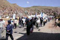 Marcha en Ayacucho