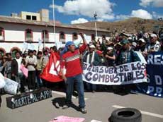 Paro regional en Juliaca