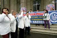 Huelga de medicos en Lima