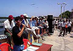 Protesta de pescadores de Puerto Pizarra (Tumbes)
