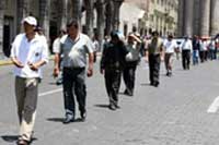 Huelga de los trabajadores judiciales en Arequipa