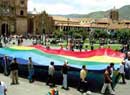 Marcha de protesta en Cusco