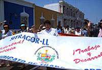 Paro de trabajadores muncipales de Santiago de Cao