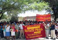 Huelga de los trabajadores de Educación de Piura