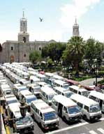 Huelga de transportistas en Arequipa