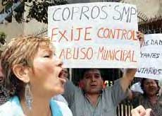 Protestas de vecinos de Lima contra arbitrios excesivos