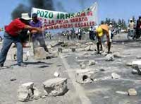 Proteste von Bauern in Tacna
