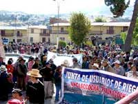 Demonstration der Bauern von Cora Cora