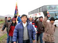 Proteste gegen das Freihandelsabkommen mit den USA in Puno