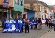 Demonstration gegen Korruption und Straflosigkeit in Huánuco