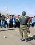 Straßenblockade in Piura