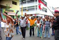 Warnstreik der Arbeiter der Zuckerfabrik Tumán