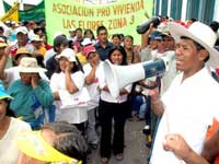 Demonstration von Bewohnern von Armenvierteln in Arequipa
