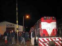 Blockade der Eisenbahnlinie in Huancavelica