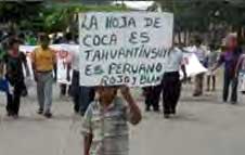 Proteste der Cocabauern von Puno