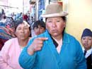 Proteste von Straßenhändlern in Puno