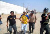 Festnahme von Bauarbeitern in Chiclayo